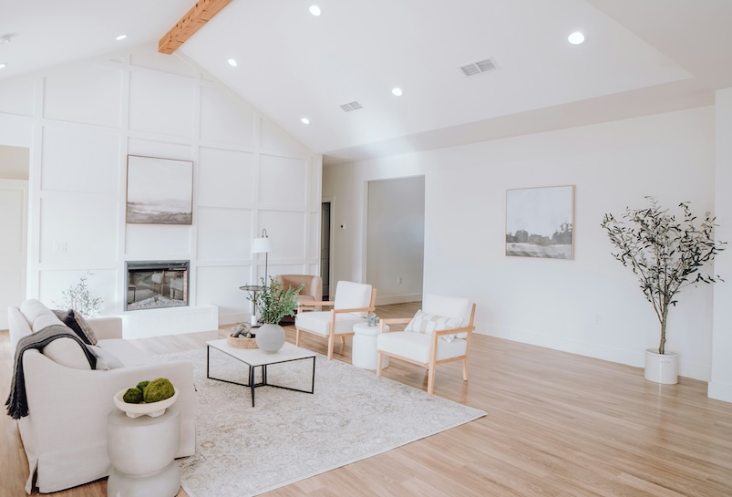 remodeled living room